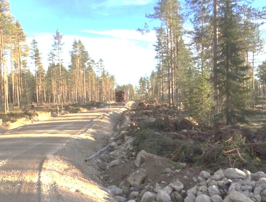 SPÅRDJUPSMÄTNING Spårdjupsmätning utfördes med rätskiva och aluminiumlinjal (Figur 6). Avståndet som mättes var från toppen på vallen till botten på spåret (Figur 7).