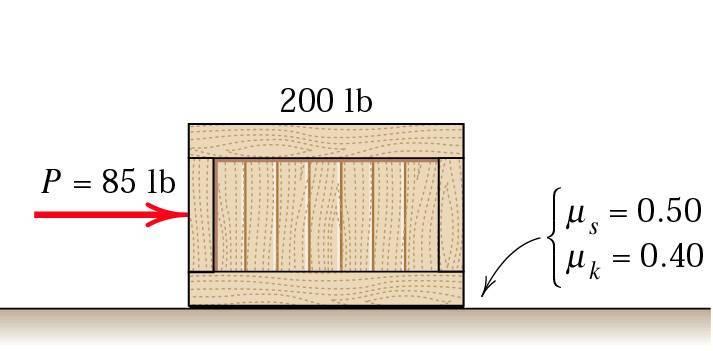 Friktion Friktionskraft, F µ = µ F N (F f = µ N) (Börja med att frilägga lådan) F=400 N 100 kg Friktionskoefficient Friktionskoefficienten ligger oftast mellan 0 och 1.