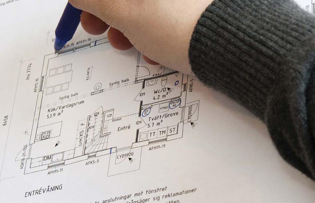 S VVC VV KV ø110 ø15 50 ø35 ø35 50 50 50 50 50 50 50 50 Hålstorlek i bjälklag 50 Djup (d) Läckageindikering ø25 20 Exempel på schaktstorlek Bredd (b) Förslag på schaktstorlek som visar isolertjocklek