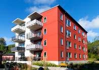 Med stomme, bjälklag och innerväggar av betong har huset både en hög brandsäkerhet och en god ljudmiljö. El och varmvatten kan mätas individuellt.