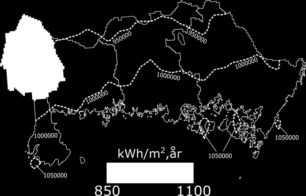 B1. Olofström I Olofströms kommun har.3 och.8 km 2 identifierats lämpliga för installation av solceller i scenario A respektive B 1, vilket motsvarar 43 och 112 GWh producerad solel per år.