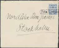 Norwegian circle cancellation PRÆSTEBAKKE 28.1.1890 on Swedish stamp 10 öre Oscar II letterpress with posthorn. 300:- 1192 54 NORWAY Præstebakke Mellerud route.