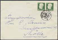 third item with both Swedish and Norwegian franking (one stamp defective) with