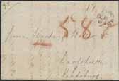 Obetalt brev från STOCKHOLM 2.12.67 via Stralsund och Saarbrücken med stpl P.40. till Frankrike.