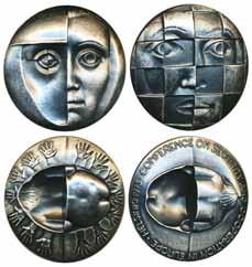 Medaille zur Erinnerung an den 13 märz 1938 (Österreich) XF 300:- 3112 U.S.A. 1892. World s Columbian Expo, Christofo Colomb, medal, white metal, 64 mm, V. Christensen, 91,43 g.