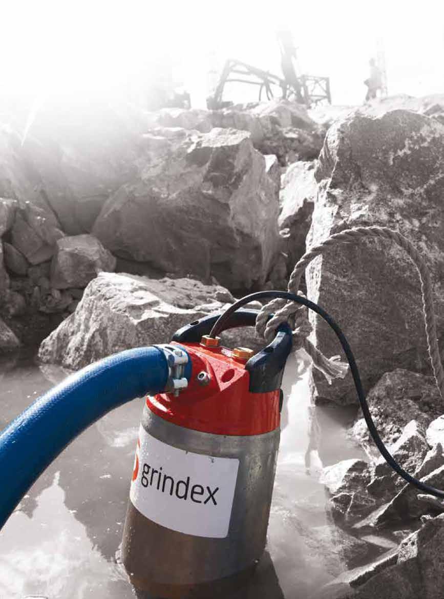 Grindex är världsledande på dränkbara elektriska pumpar för krävande miljöer som byggarbetsplatser, gruvor och tung