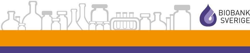 Landstingens/regionernas gemensamma biobanksdokumentation Dokument: C1 Version: 5.2 Sida 1 (22) Information: www.biobanksverige.