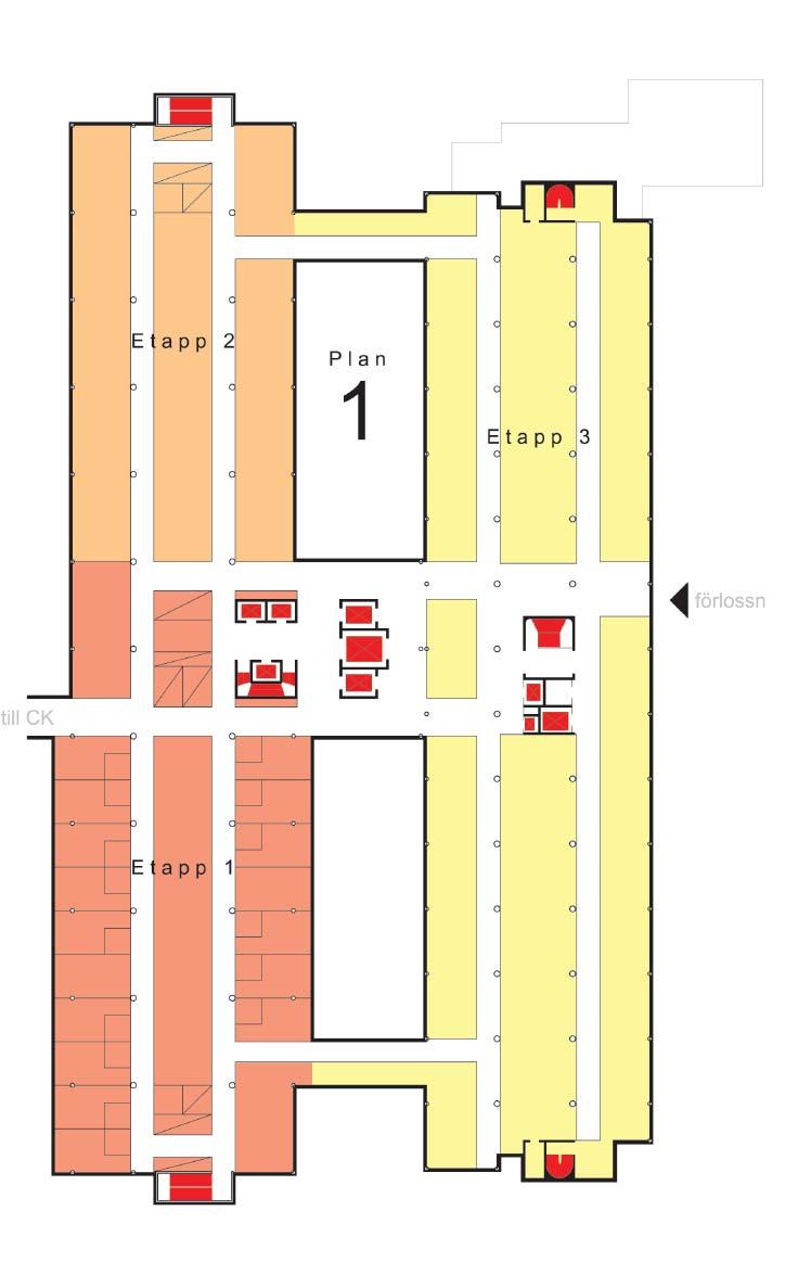 Förslaget leder till: Bättre nyttjande av central mark Våningshöjder anpassas till övriga byggnader Ökade ytor större flexibilitet Evakueringsbehov