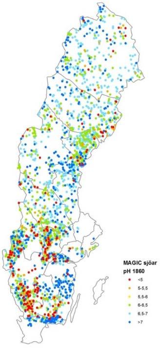 Målvattendragsundersökningen Pågått under åren 2010-2016 Vattenkemiska data från 1 469 målvattendrag (5-6 prov/st) Kostnaderna uppgår till totalt drygt 15