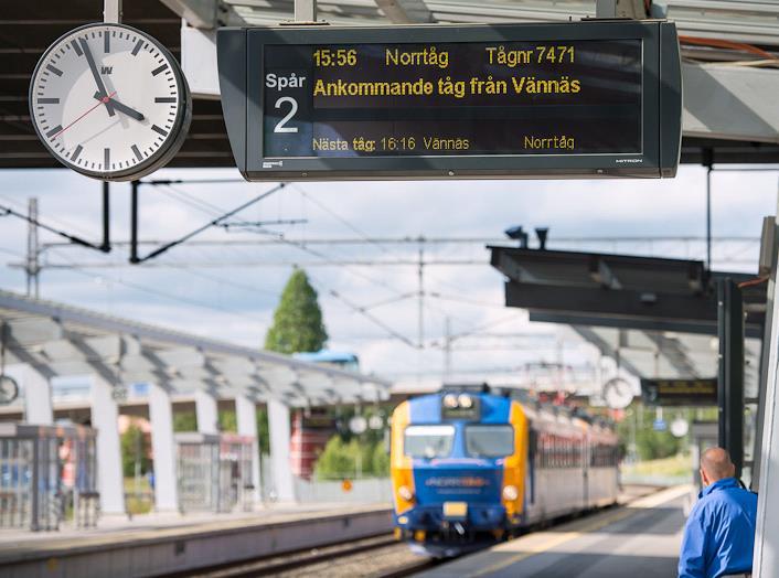 Ett förbättrat järnvägsunderhåll bidrar till bättre kvalitet För att kollektivtrafiken ska vara ett reellt alternativ är det viktigt att kollektivtrafiken är i tid så att resenärerna kan komma till