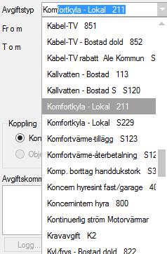 DROPLISTOR Är droplistan du får upp väldig lång kan du trycka på en siffra eller bokstav på tangentbordet så flyttas markören till första posten som börjar med