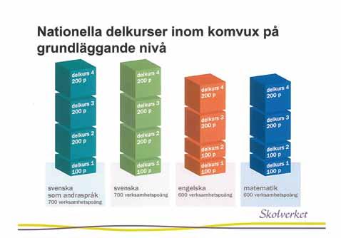 Grundläggande nivå Schemalagda kurser Engelska Matematik Samhällskunskap som andraspråk Övriga kurser Biologi Fysik Geografi Hem- och konsumentkunskap Historia Kemi Religion Kurs Engelska Matematik