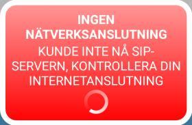 5. INTE INLOGGAD Om du inte blir inloggad så står det på undre raden vad det beror på. Nedan följer en lista med de felmeddelanden som finns och förslag på åtgärd. 5.1.