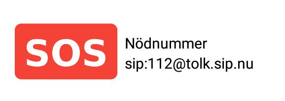 11. NÖDSAMTAL 112 Du kan ringa 112 via bildtelefoni.net eller textförmedlingstjänsten. OBS! Numret 112 får endast användas i nödsituationer. 11.1. RINGA 112 VIA BILDTELEFONI.NET Ring 112@tolk.sip.nu.