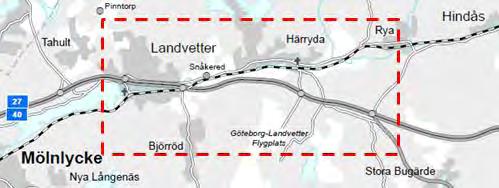6. MARKTRANSPORTER OCH ANGÖRING Vägsystem Vägtrafiken angör Landvetter flygplats via riksväg 40 från norr.