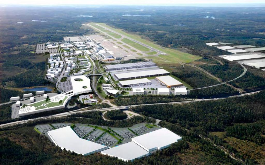 7. FASTIGHETSUTVECKLING Airport City Göteborg Swedavia och Härryda Kommun utvecklar Göteborg Landvetter Airport och dess omgivningar till en flygplatsstad i framkant ett konkurrenskraftigt Airport