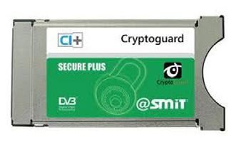 CA-modul/kortläsare CryptoCAM CI+ Används till TV med inbyggd digitalmottagare (DVB-C).