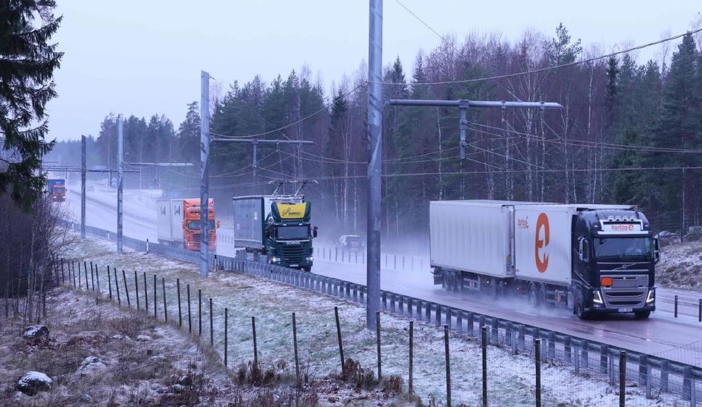 27 oktober 2017 Elvägar- demonstrationer Sandviken overhead lines (2 km) Arlanda Elways rail (2 km)