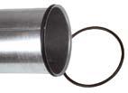 rördetaljer/spännband PRT 2 Snabbspännband med PVC-inlägg för 2 mm svartplåt.
