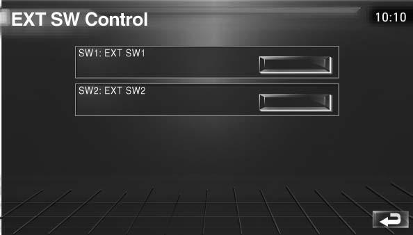 2 Kontrollera den externa enhetens strömförsörjning 2 Du kan slå på eller stänga av den externa enhetens strömförsörjning. 2 Återgår till originalskärmen.