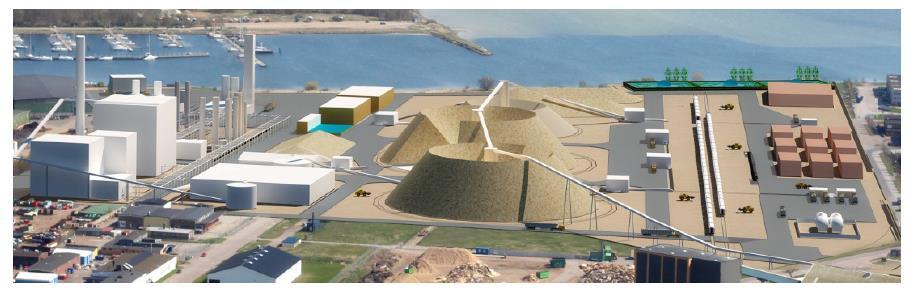 E.ON Bio2G Lokalisering Malmö alt. Landskrona Cirka 300 MW skogsbränsle ger 200 MW bio-metan, 1.