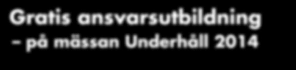 Våra kunder finns bland alla typer av företag inom svenskt näringsliv och industri. Underhåll 2014 har därför kommit att bli en naturlig mötesplats för oss och våra kunder.