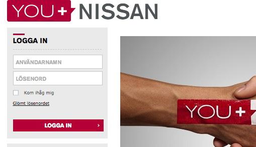 OM DU REDAN HAR ETT KONTO, FÖLJ DE HÄR STEGEN 1. Logga in på You+Nissan (https://www.nissan. se/agande/you-plus.html), gå till MIN NISSAN och sedan till MITT GARAGE. 2. Klicka på LÄGG TILL EN NY BIL.