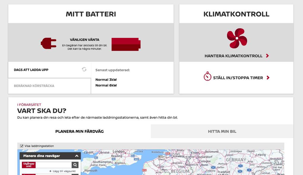 SE DINA ANSLUTNA TJÄNSTER När du klickar på knappen "GÅ TILL ANSLUTNA TJÄNSTER" kommer du att kunna använda dina anslutna