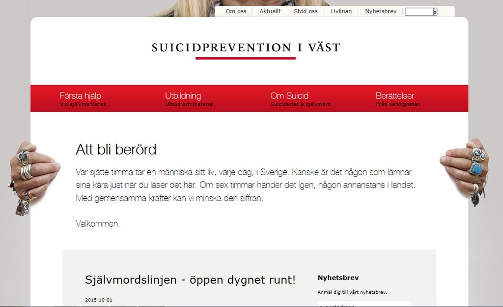 Länkar, tips Suicidprevention i