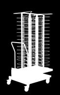 20 electrolux ugnstillbehör hanteringslösningar Banketthantering Mobil bankettställning Antal galler 54 tallrikar (74 mm delning) 510 x 840 x 1715 mm 45 tallrikar (90 mm delning) Inkluderar: