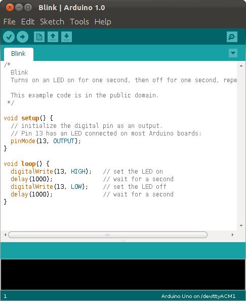 ARDUINO - Mjukvara Utvecklingsmiljön är Arduino IDE (Integrated Development Enviroment) Eget programmeringsspråk, enkel variant av C Gott om exempel och mycket kod tillgänglig på