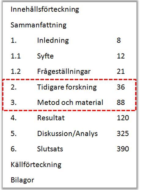 FÖRE Det som sticker ut Första