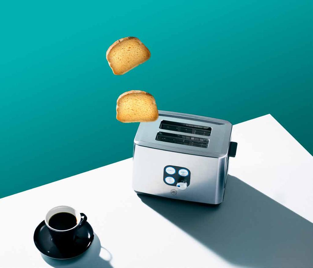 pris: 399:- Effekt: 800 W Toaster Design Inox 4 4-skivig brödrost i rostfritt stål Steglös inställning av önskad rostningsgrad Löstagbart smultråg High rise funktion för att lättare  pris: 499:-