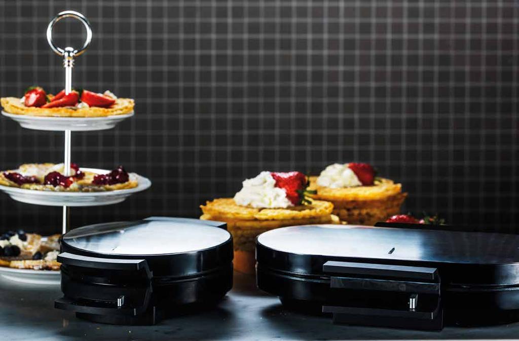 MATLAGNING Våffeljärn Våffeljärn MATLAGNING Waffle Iron Select Våffeljärn som ger 5 hjärtformade våfflor Laggar med non-stick beläggning Inställningsbar temperatur 1-5 Signal- lampa som skiftar från