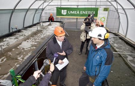 Pilot equipment Spinning Algae cultivation (in Umeå)