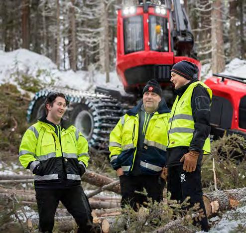 Introduktion Verksamheten Förvaltningsberättelse Finansiella rapporter Hållbarhetsnoter Övrigt Kärnfurutrall hållbart virke med naturlig impregnering Virket till SCAs kärnfurutrall kommer från den