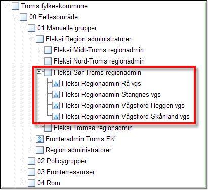 Man önskar alltså att regionsadministratören för Sør-Troms skall kunna välja en eller flera av dessa fyra skolor, därav namngivningen ovan.