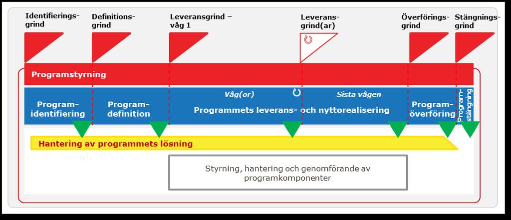 MS markerar slutet av ett program Under Program på samtliga bilder av programlivscykeln har vi lagt en milstolpe