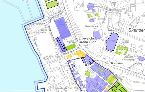 Sida 12 (38) Karta som visar stadsmuseets klassificering av området. Historik Skeppsholmsviken var under 1700-talet en del av flottans verksamhet.