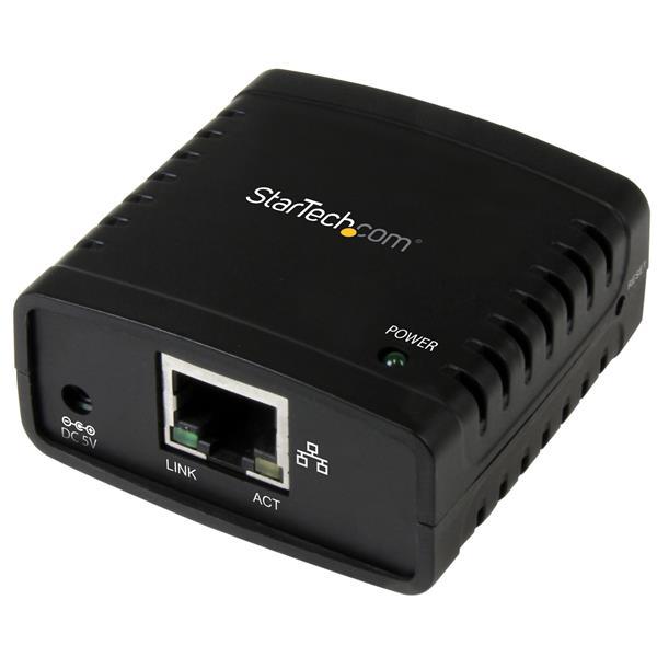 10/100 Mbps Ethernet till USB 2.0 LPRnätverksskrivarserver Product ID: PM1115U2 Skrivarservern får plats i handflatan och gör det enkelt att dela en USB-skrivare med användare på ditt nätverk.