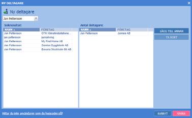 INFOVY Bjud in deltagare När du skall bjuda in deltagare till ditt projekt loggar du in i projektet och klickar på ikonen INFOVY. Klicka sedan på knappen Ny deltagare.