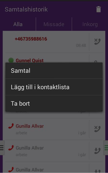 genom att hålla