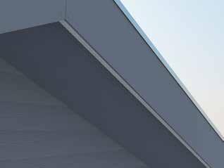 Högsta tillåtna avstånd mellan läkter 400 mm centrumavstånd 10 mm 10 mm Cembrit Panel på kupa Cembrit Panel kan också användas på kupor och andra stora ytor där det kan vara svårt