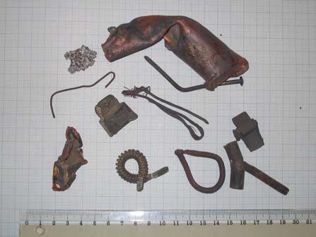 2 5 mm, ca 75-85 % 5 8 mm, ca 10 % > 8 mm, ca 10 % utplockade metallbitar (ej inräknat i askmängden) Figur 3.