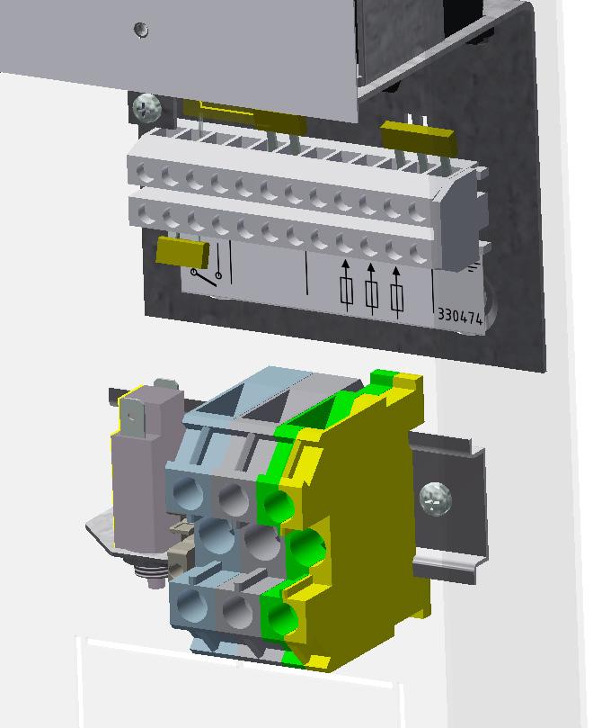 Extern blockering/rumstermostat Pannan kan blockeras av extern utrustning, som t.ex. rumstermostat med potentialfri brytande kontakt avsedd för V/A.