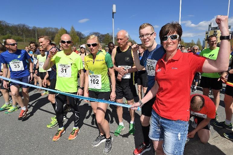 Postmilen gick i det gamla varvsområdet Eriksberg.