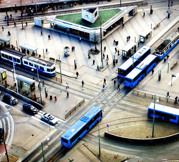 transportsektorn för förarlösa fordon, elbussar och