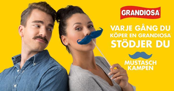 2.5 Grandiosa Orkla Food är med i årets Mustaschkamp med sitt varumärke Grandiosa.