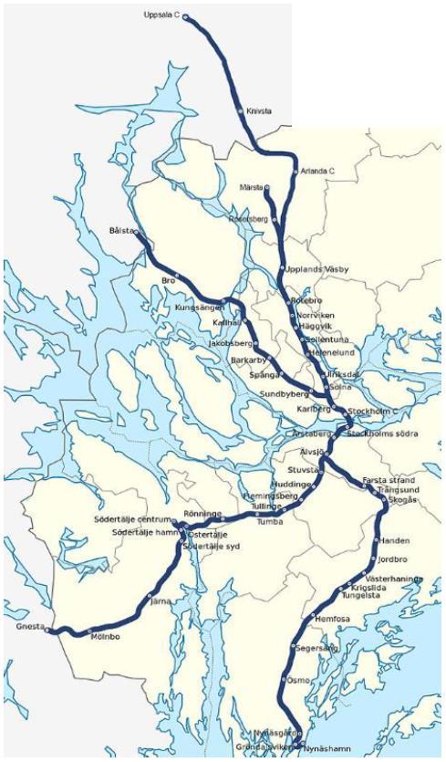 46 Ansökan T19 Allmänt redan i T18 Pendeltågen fick nya linjenummer 40 Uppsala Stockholm Södertälje 41 Märsta Stockholm