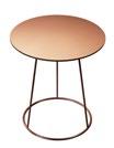 16 Flat table top Breeze table flat top Ø 46 cm Ash wood black lazur finish black lacquer 444 Breeze table